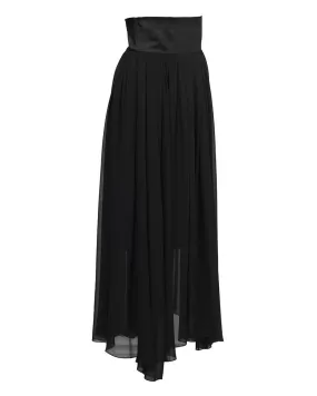 Black Chiffon Skirt