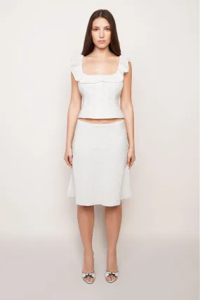 Paloma Skirt In Cotton Eyelet