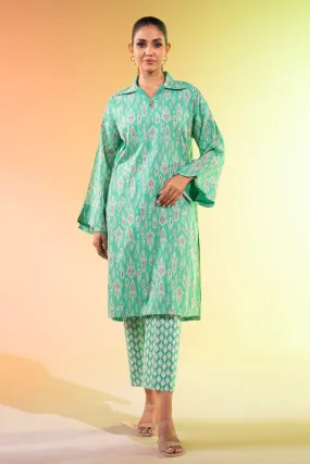 2 Pc Printed Lawn Suit With Cambric Trouser