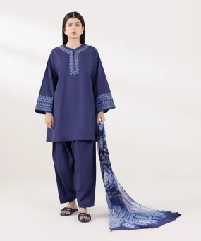 3 Piece - Embroidered Lawn Suit