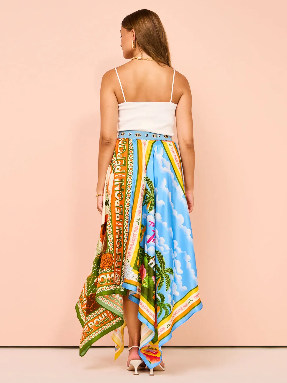 Alemais Paradiso Silk Skirt in Multi