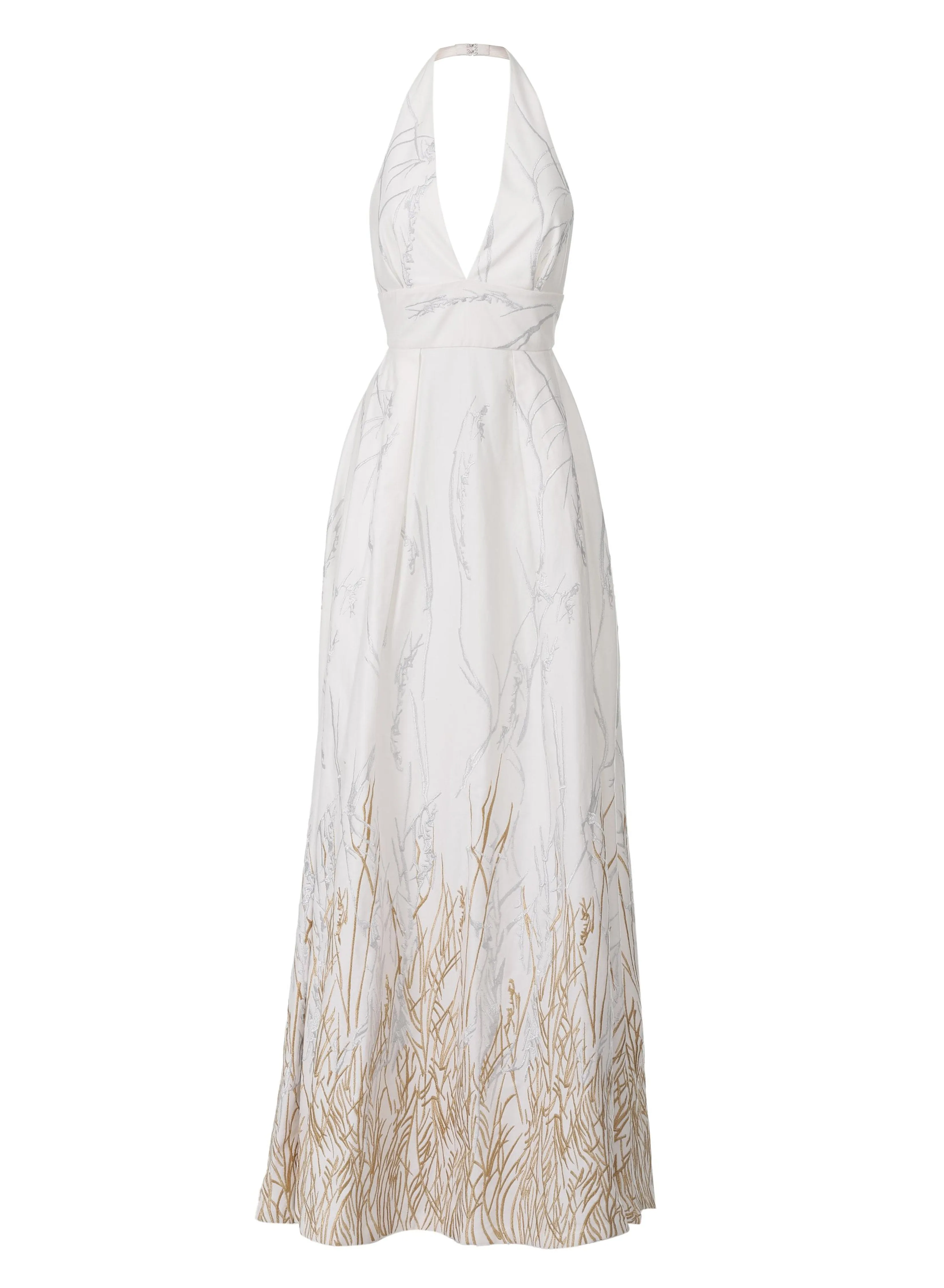 Arboreal Embroidered Cotton Dress