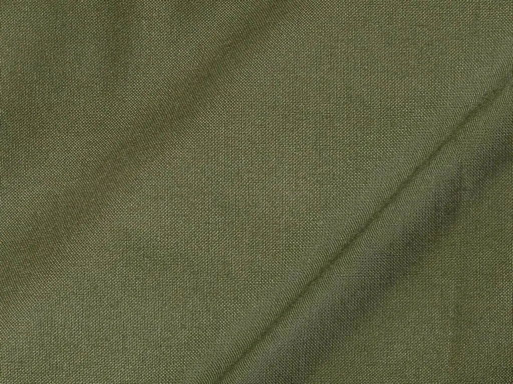 Army Green Plain Dyed Rayon Fabric