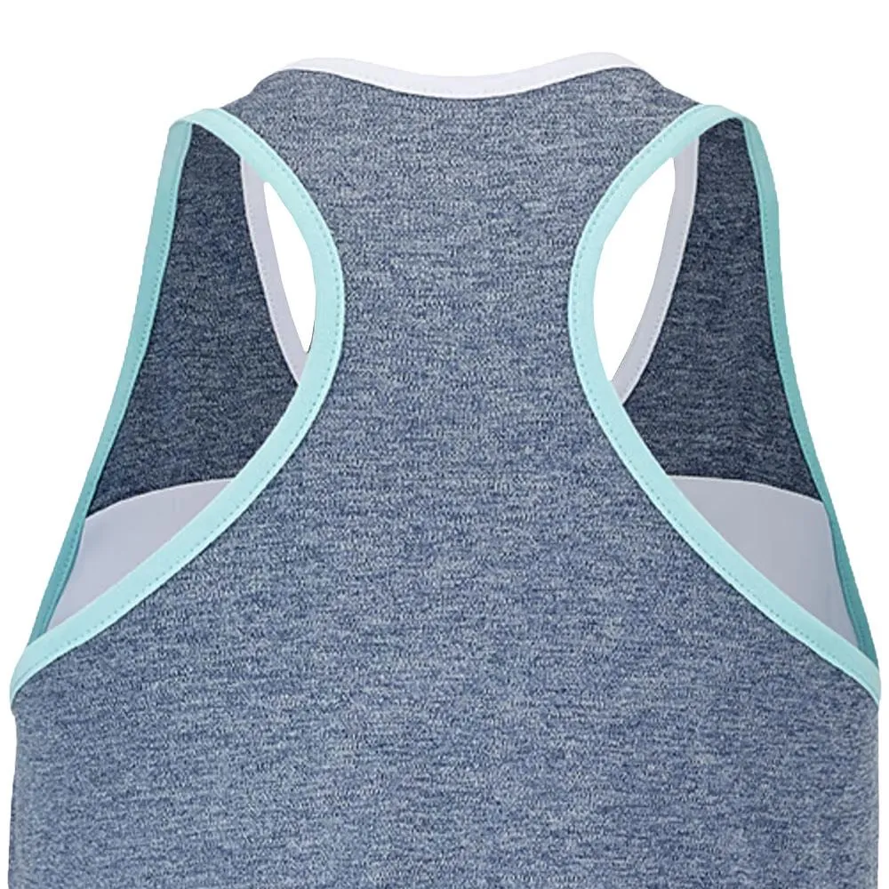 Babolat Women's Play Tank - White/Blue Heather