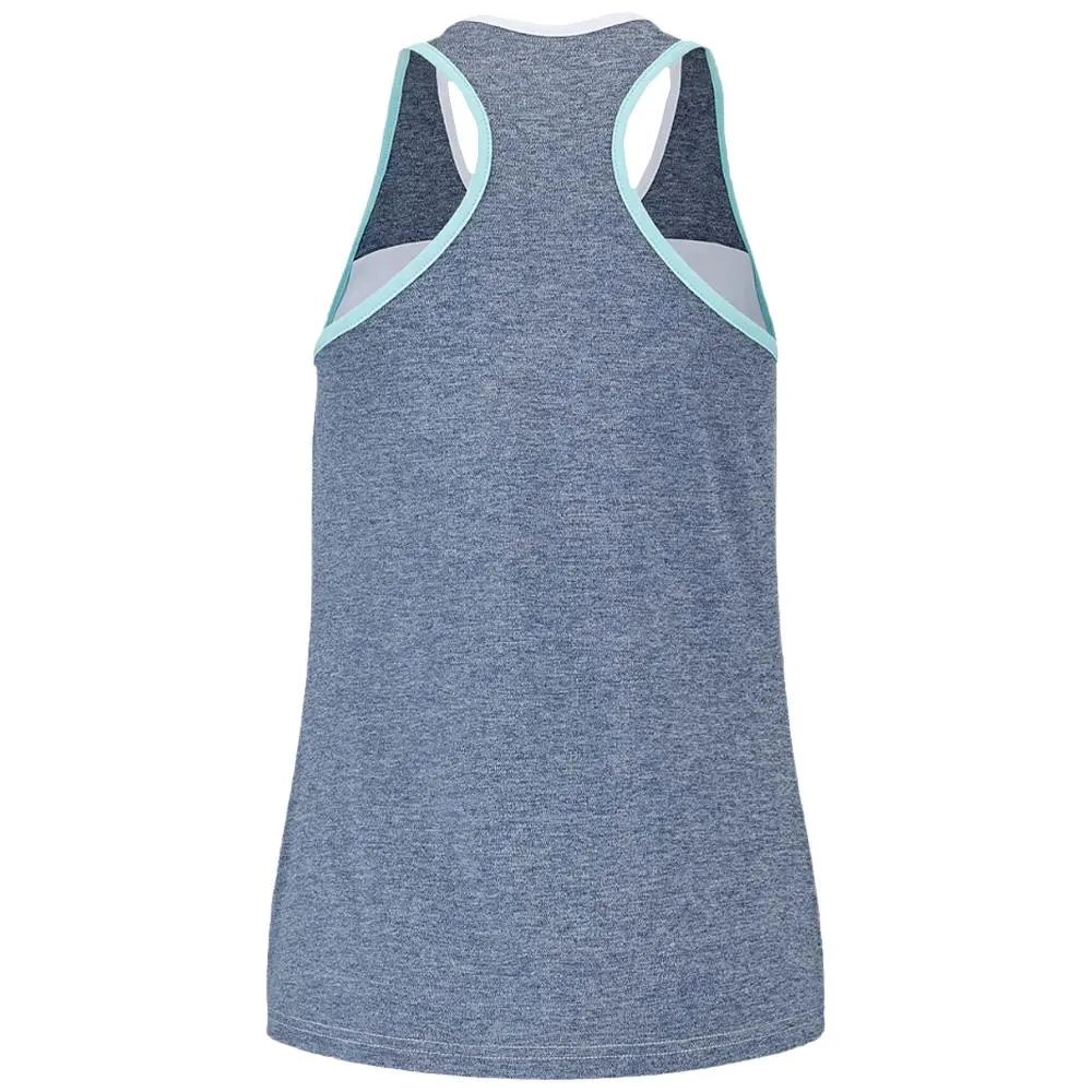 Babolat Women's Play Tank - White/Blue Heather