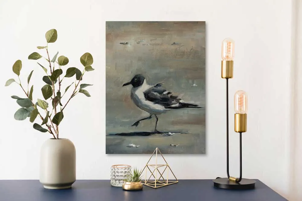 Beach Gull - II Canvas Wall Art