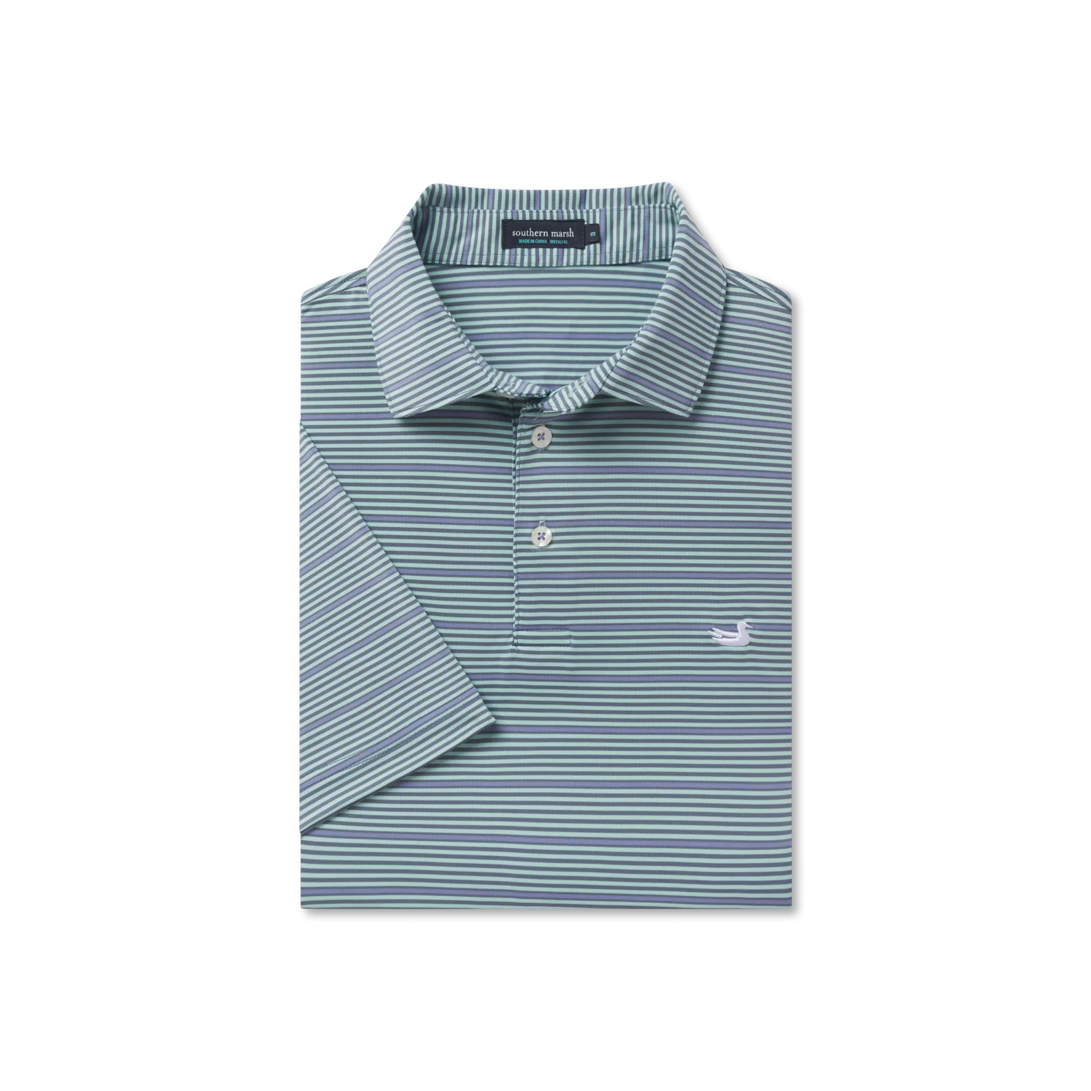 Bermuda Performance Polo - Chenier Stripe