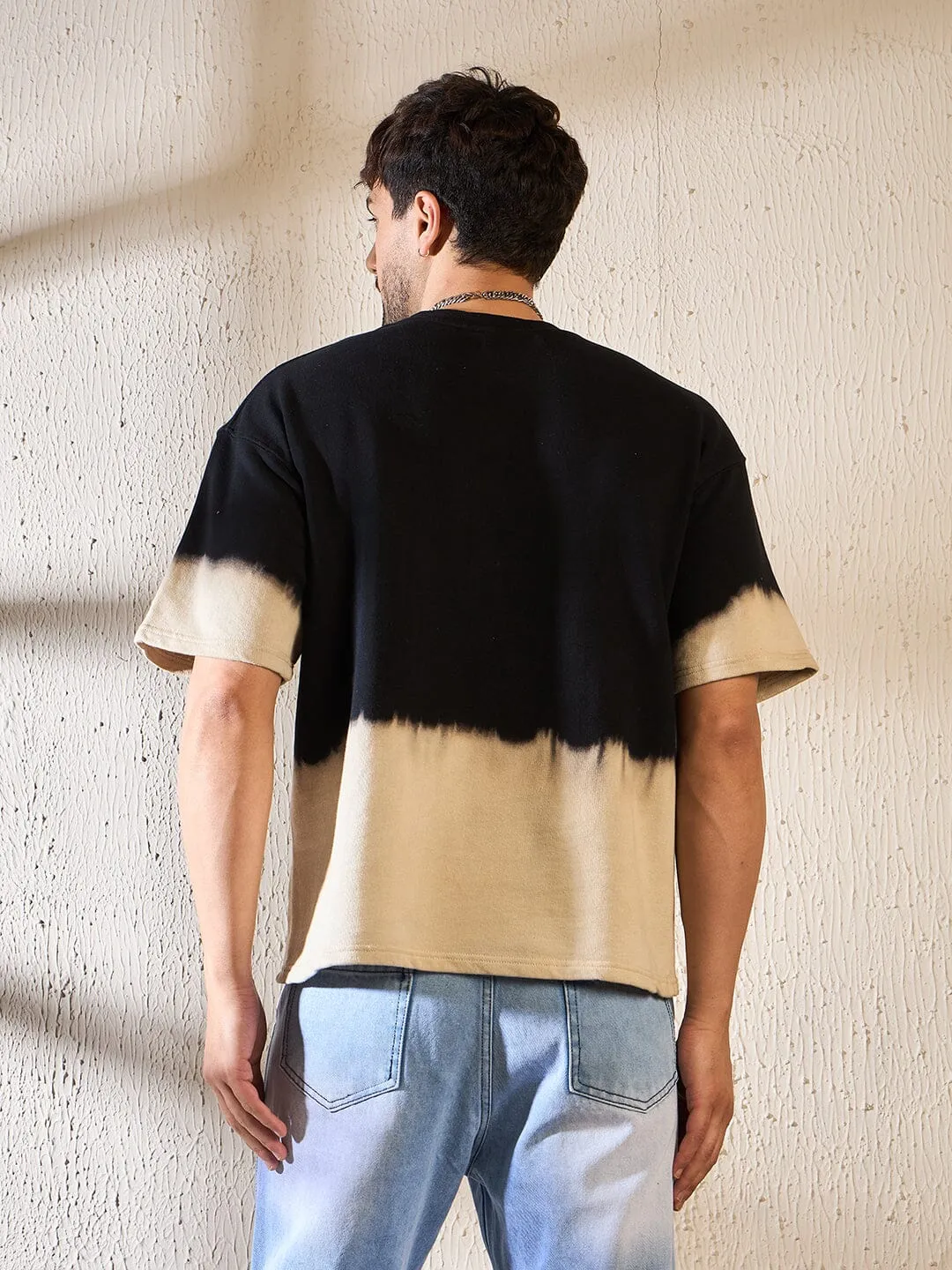 Black & White Ombre Dye Oversized Tshirt