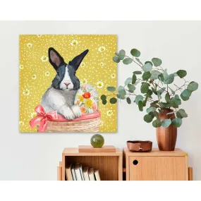 Black And White Bun Canvas Wall Art