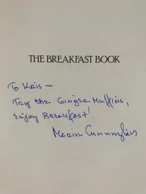 (Breakfast) Marion Cunningham. The Breakfast Book. SIGNED!