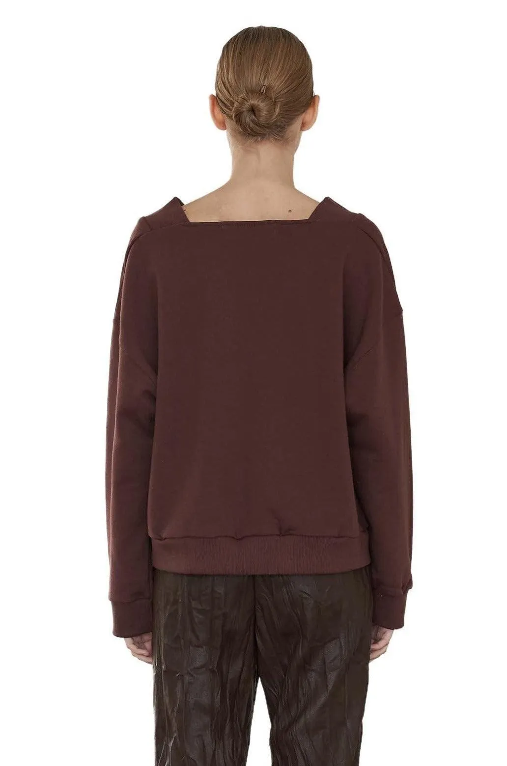 Brown V-Neck Sweater