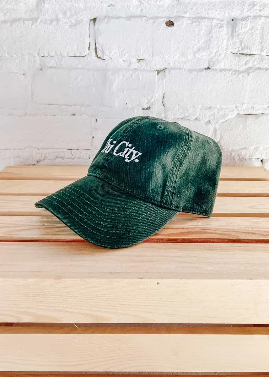 Chi City Dad Hat - Hunter Green