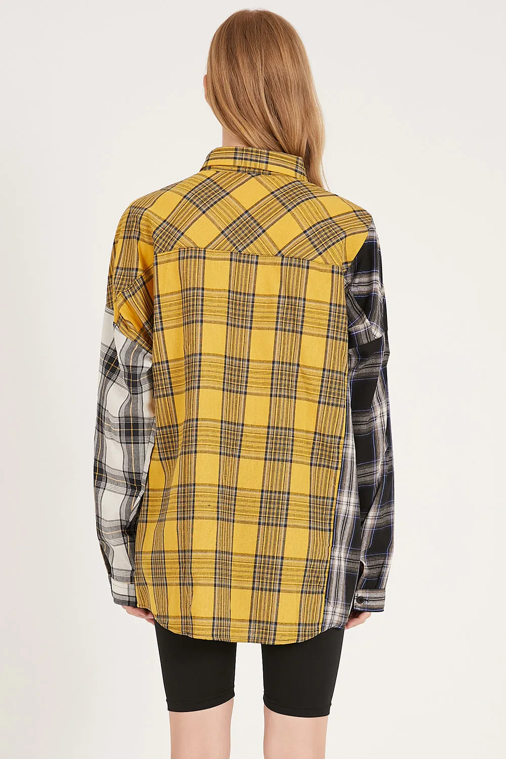 Clara Multi Color Plaid Oversized Shirt