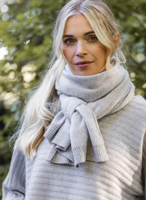 Classic Cashmere Scarf - Glass Grey