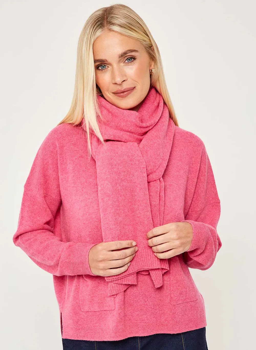 Classic Cashmere Scarf - Raspberry