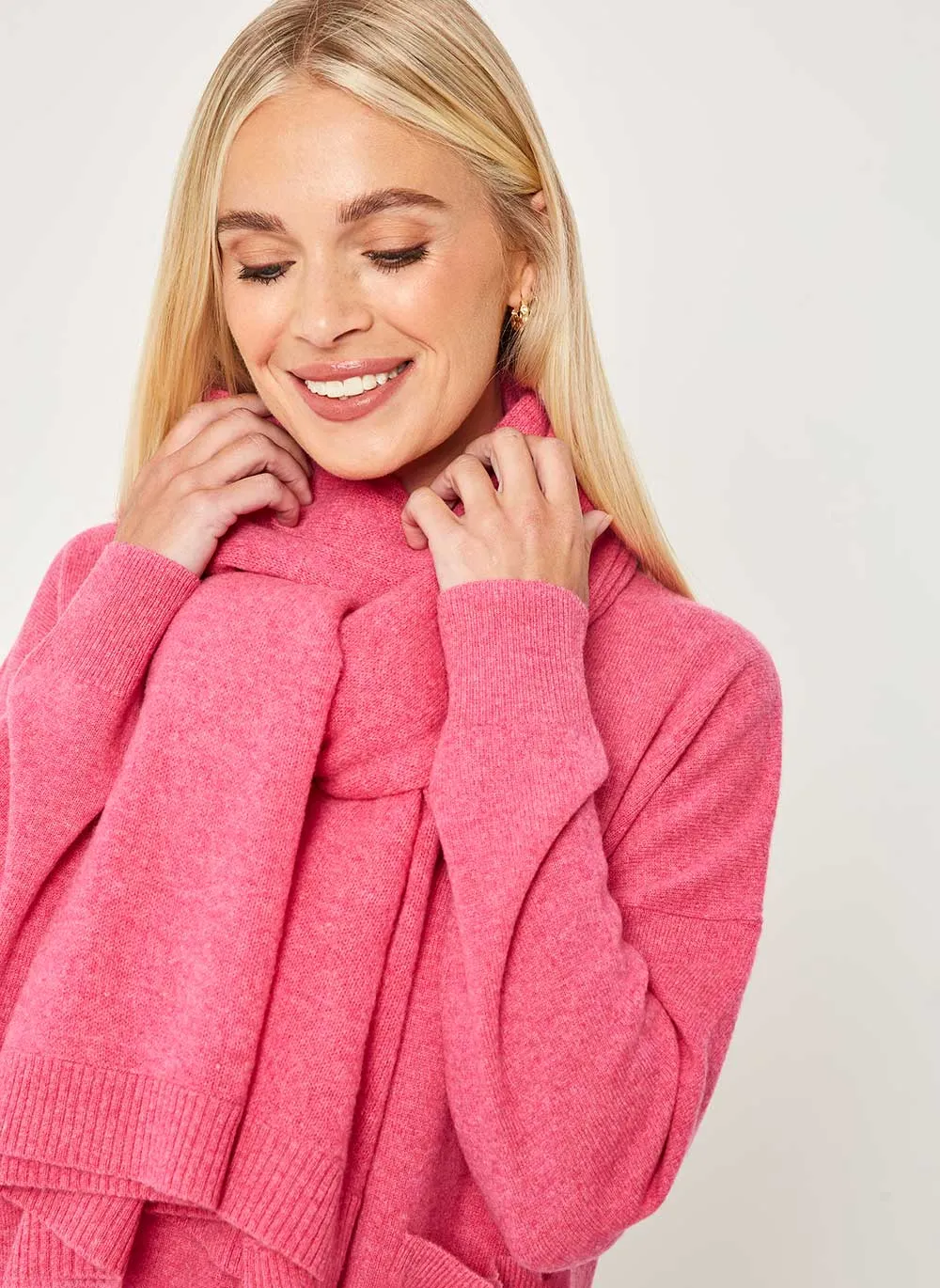 Classic Cashmere Scarf - Raspberry