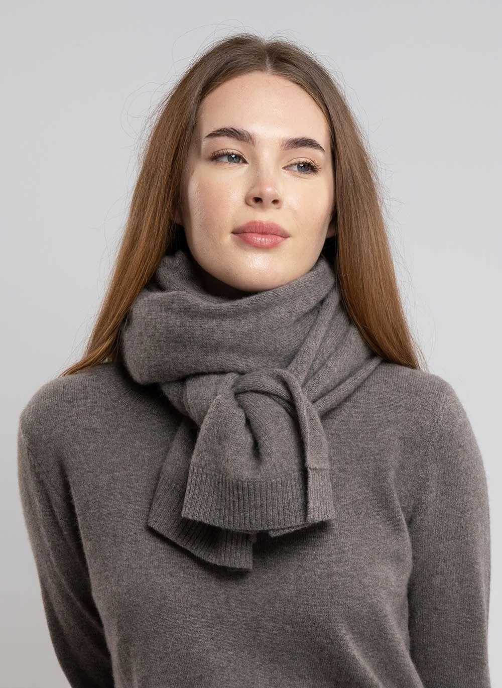 Classic Cashmere Scarf - Taupe