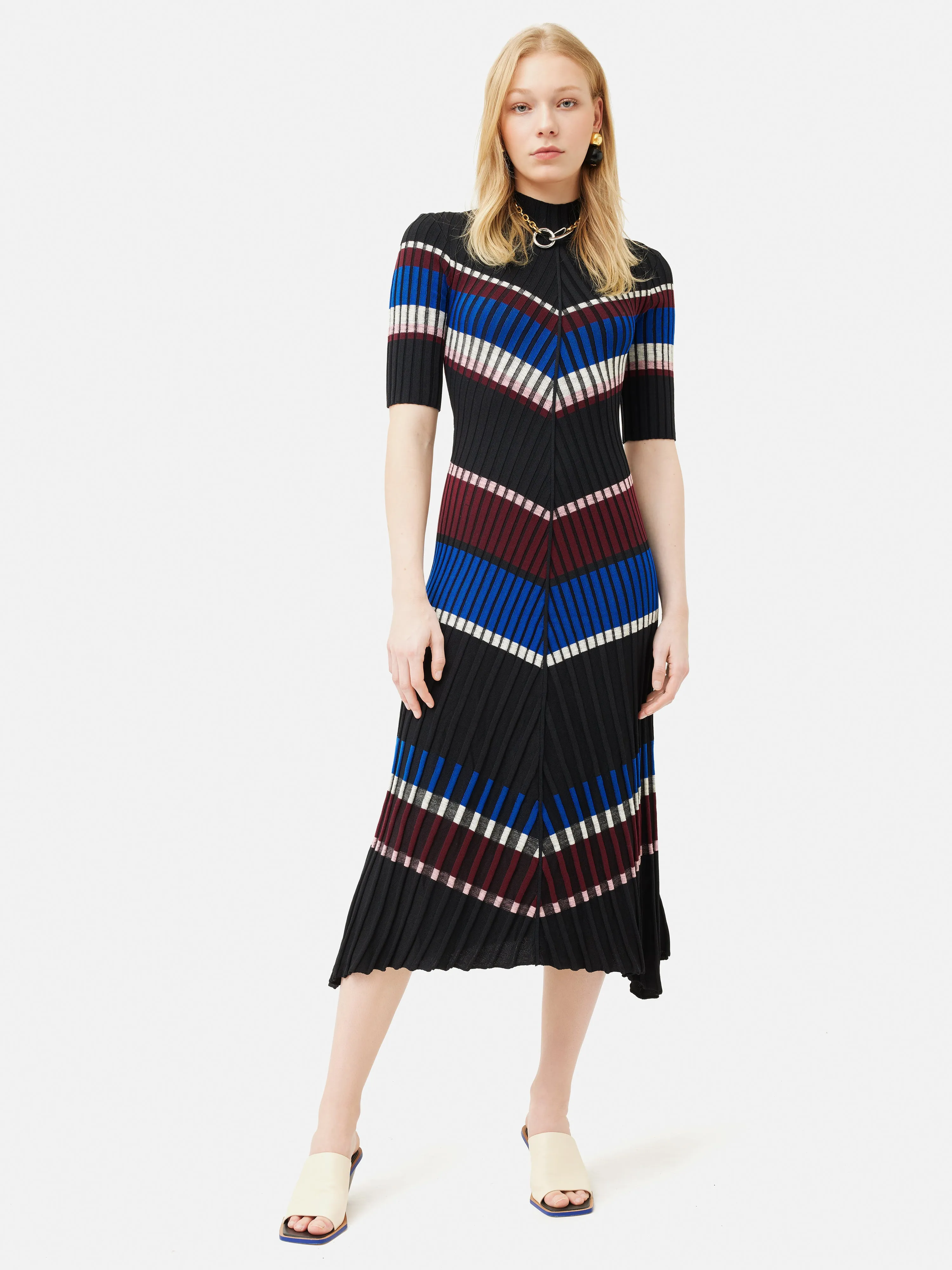 Collagerie Knitted Dress | Black