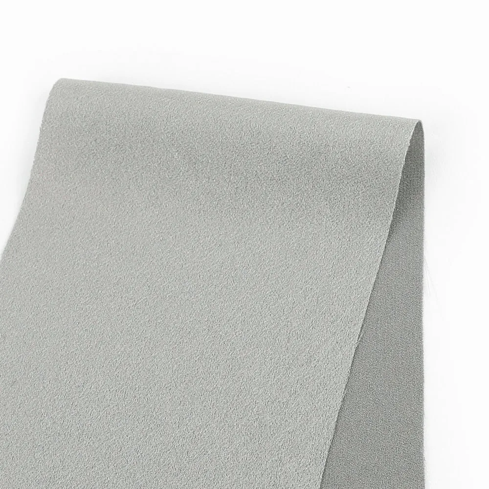 Crepe Backed Satin - Aluminium