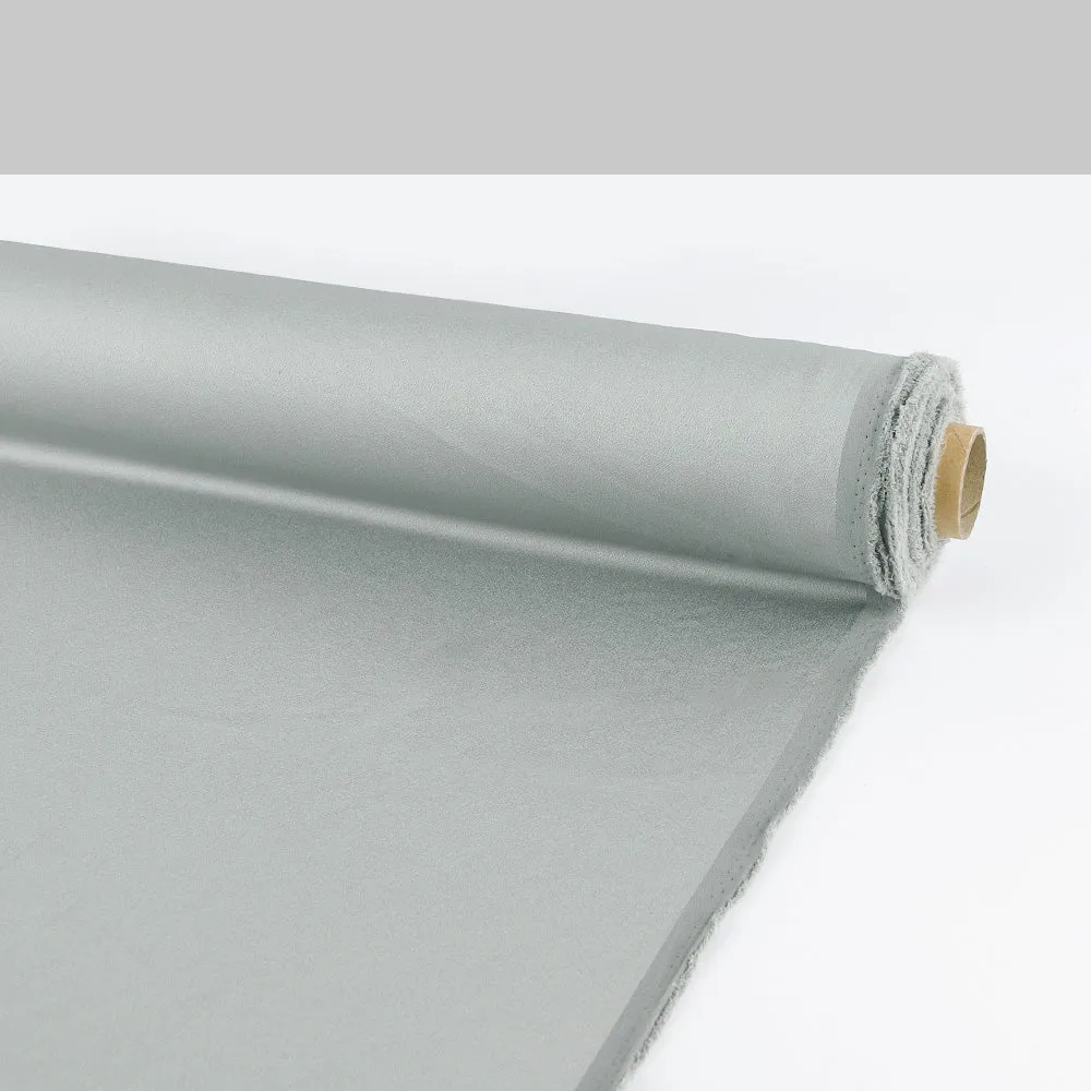 Crepe Backed Satin - Aluminium