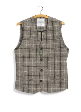 DANIEL | Four Button Waistcoat | Check 1