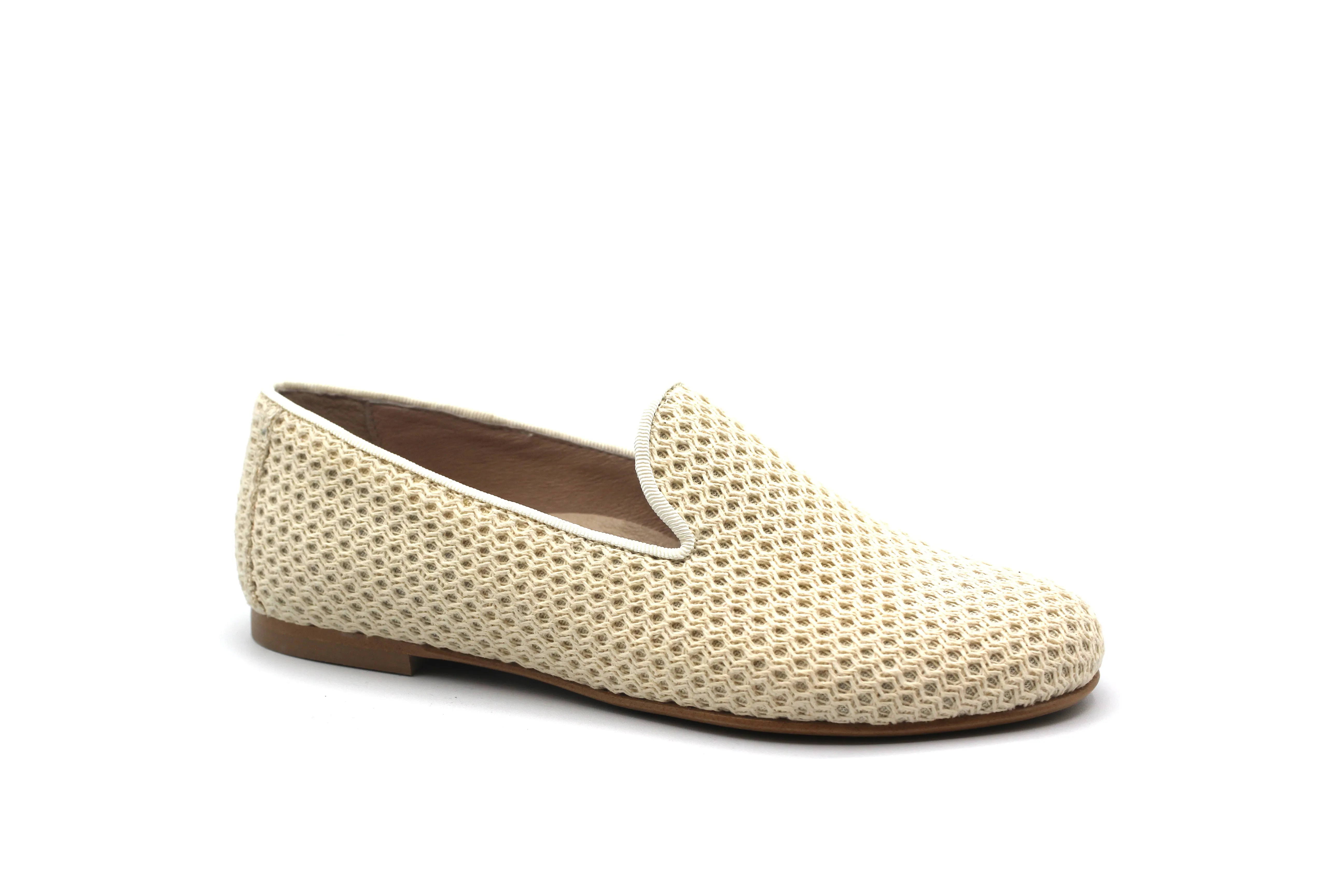 Don Louis Cream  Crochet Smoking Shoe