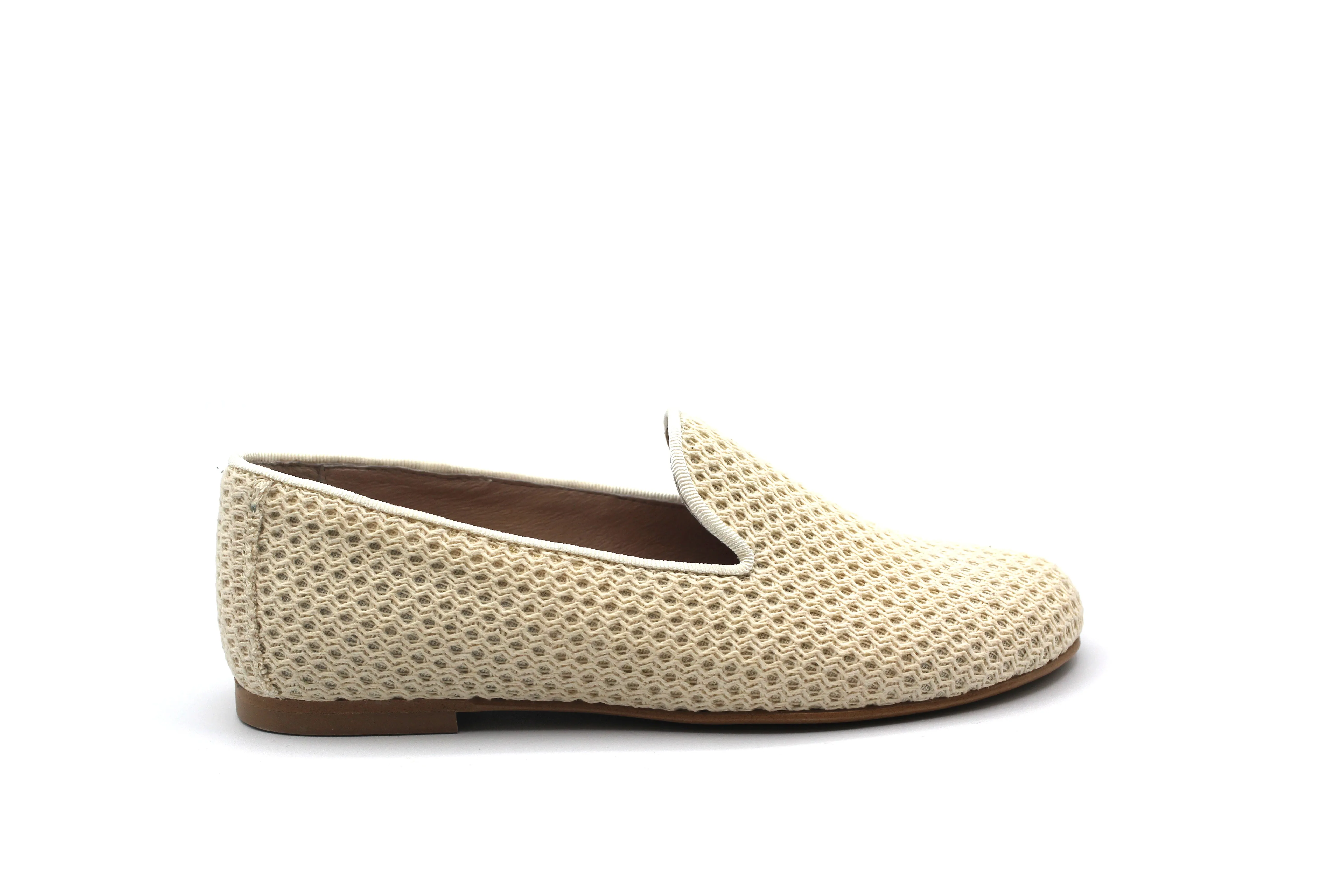 Don Louis Cream  Crochet Smoking Shoe