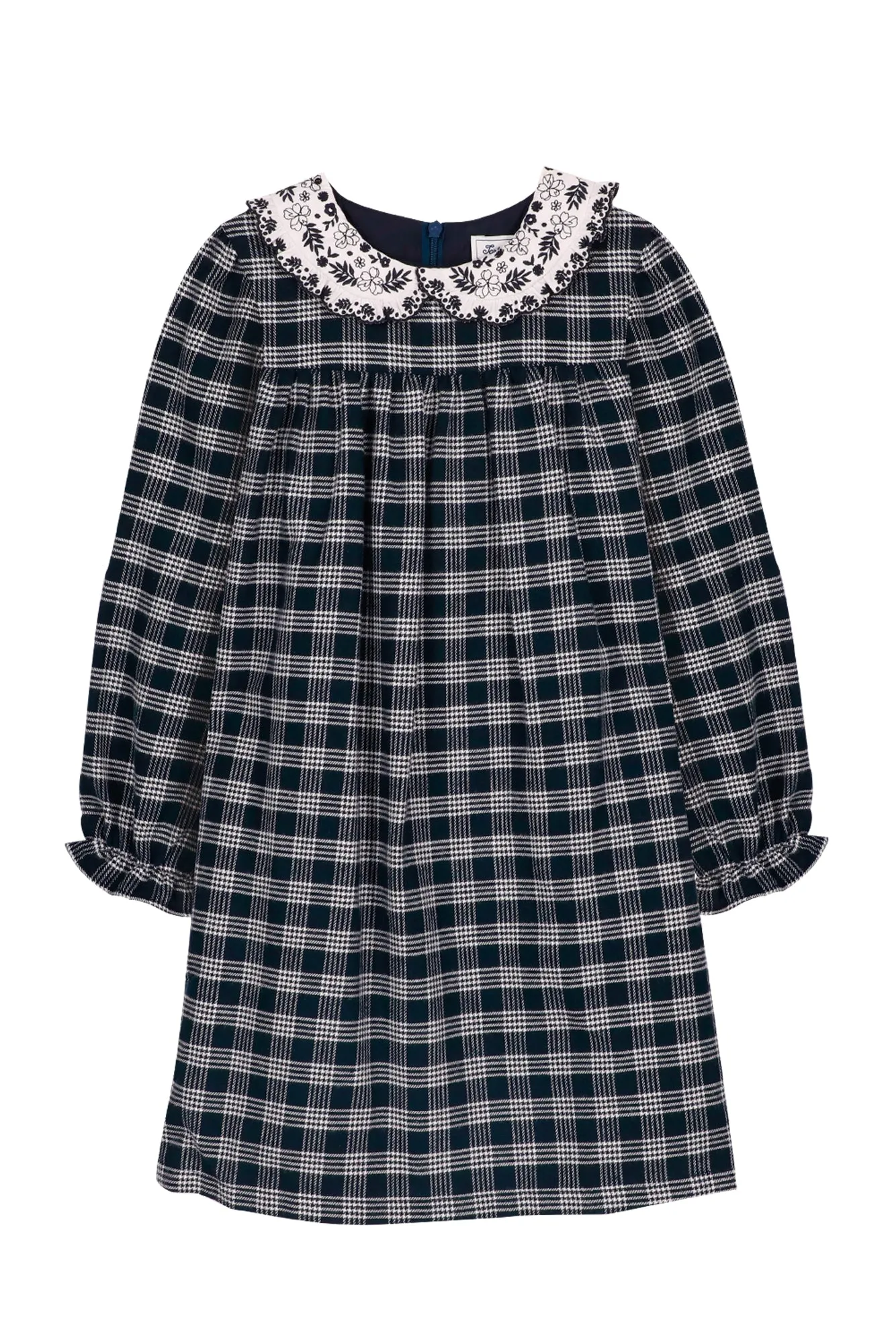 Dress - Navy & White Check