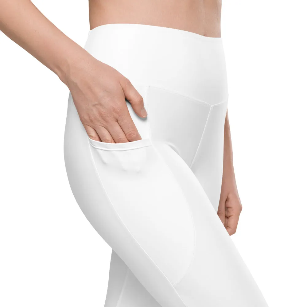 ELEVATED ESSENTIALS, THE PERFECT SIDE POCKET LEGGING WHITE