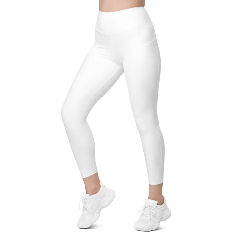 ELEVATED ESSENTIALS, THE PERFECT SIDE POCKET LEGGING WHITE