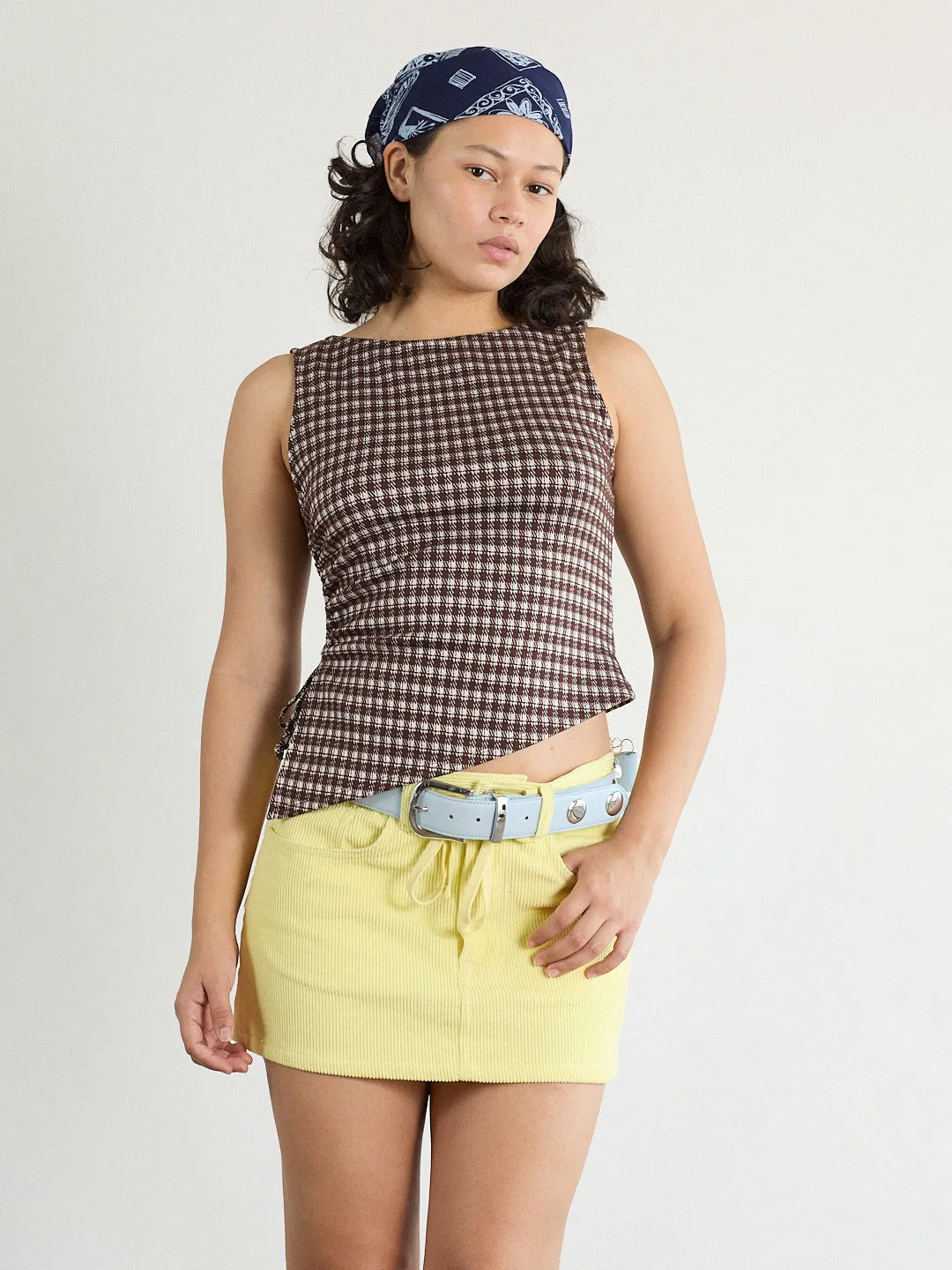 Erin Tank - Cocoa Plaid