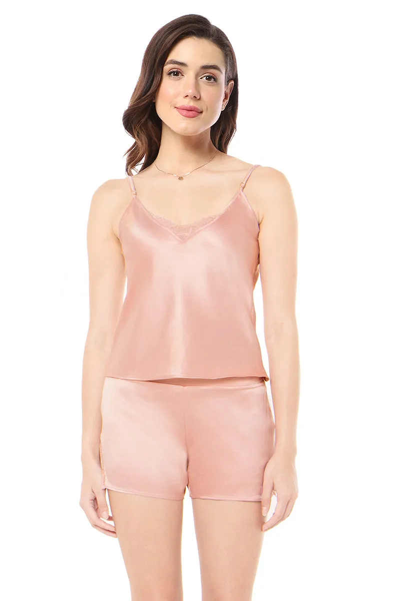 Eternal Bliss Satin Camisole - Mellow Rose