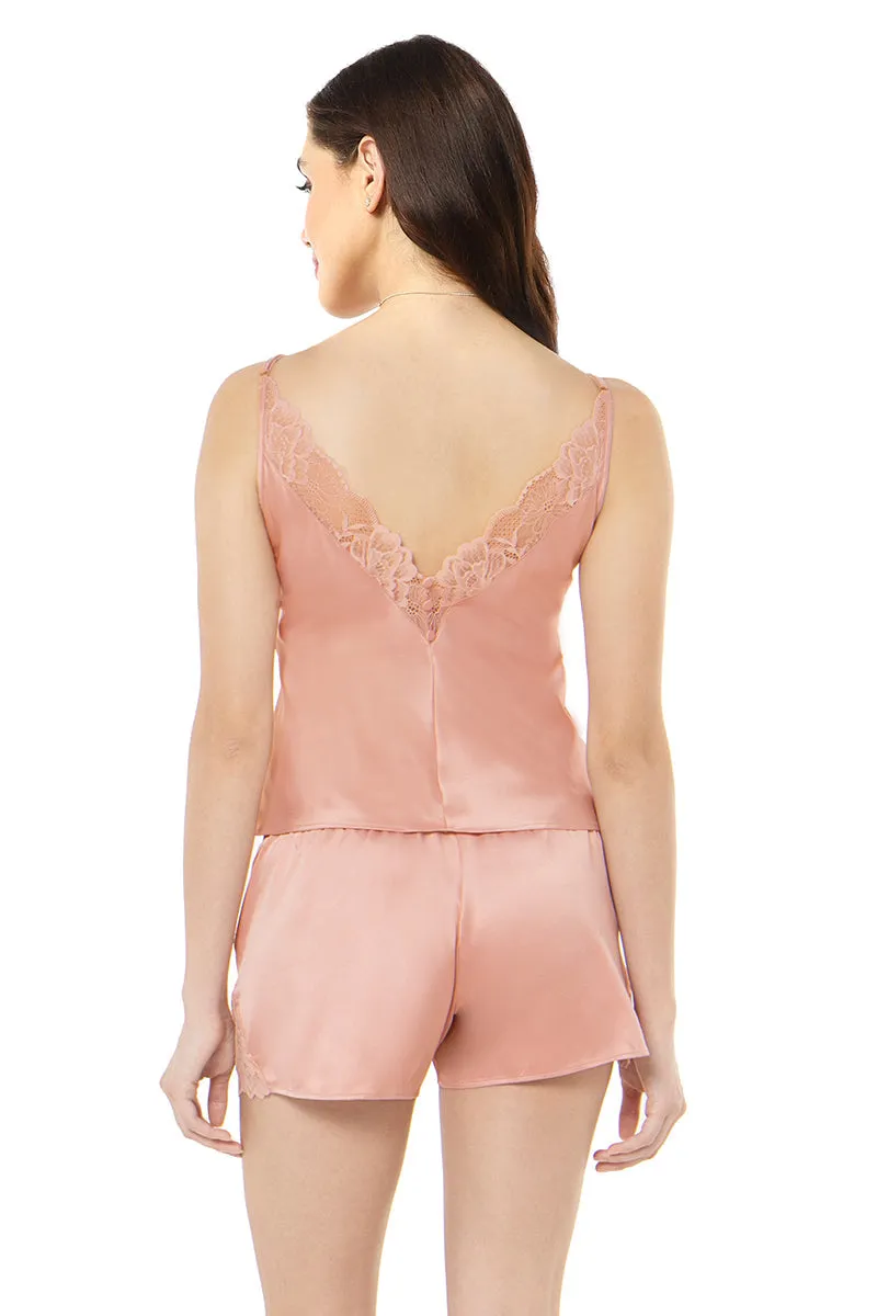 Eternal Bliss Satin Camisole - Mellow Rose