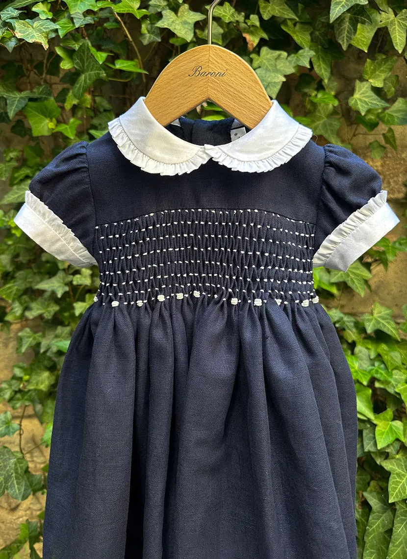 Handmade Smock Linen Celebration Dress