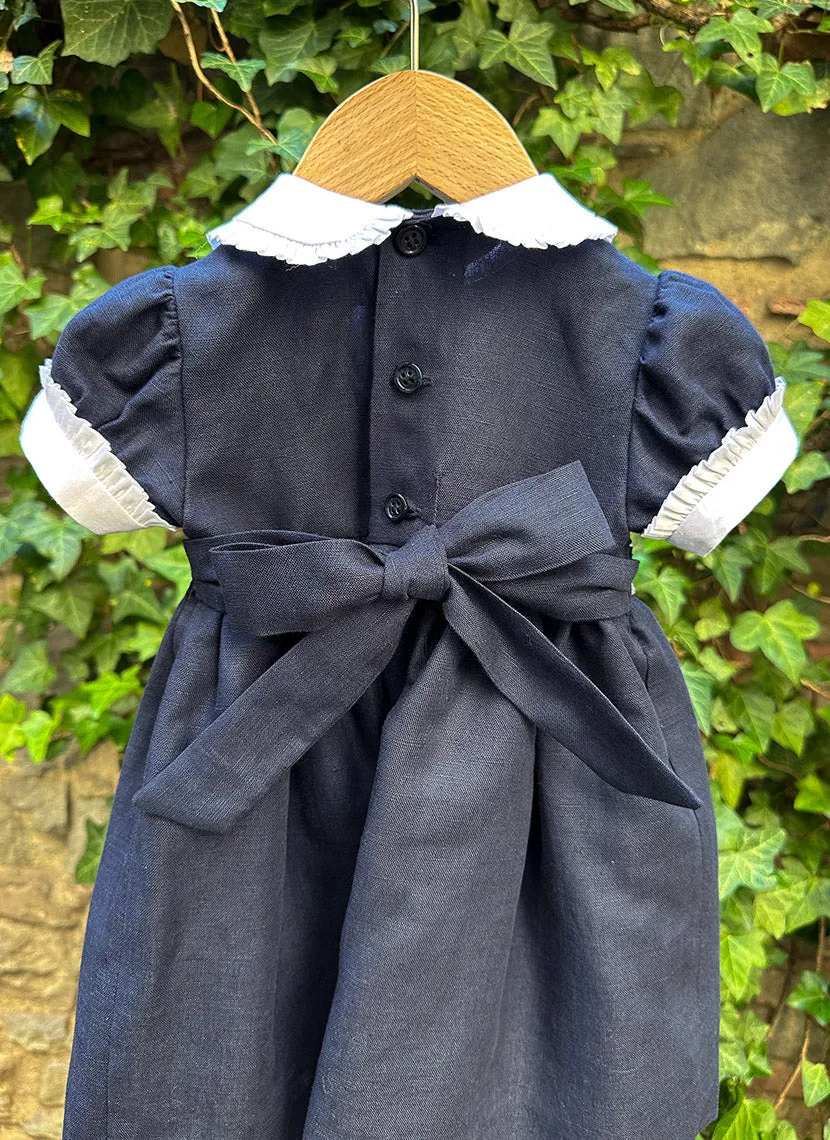 Handmade Smock Linen Celebration Dress