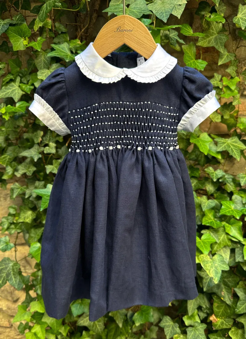 Handmade Smock Linen Celebration Dress