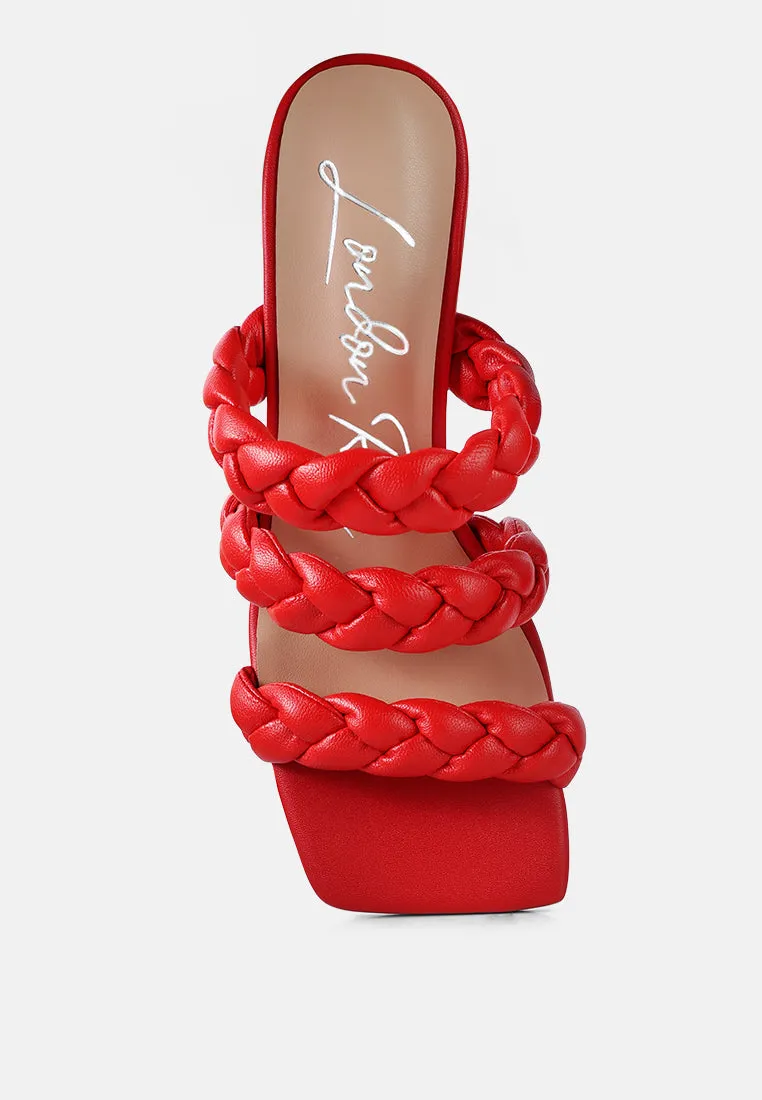 High Bae Braided Strap Casual Heels By Ruw