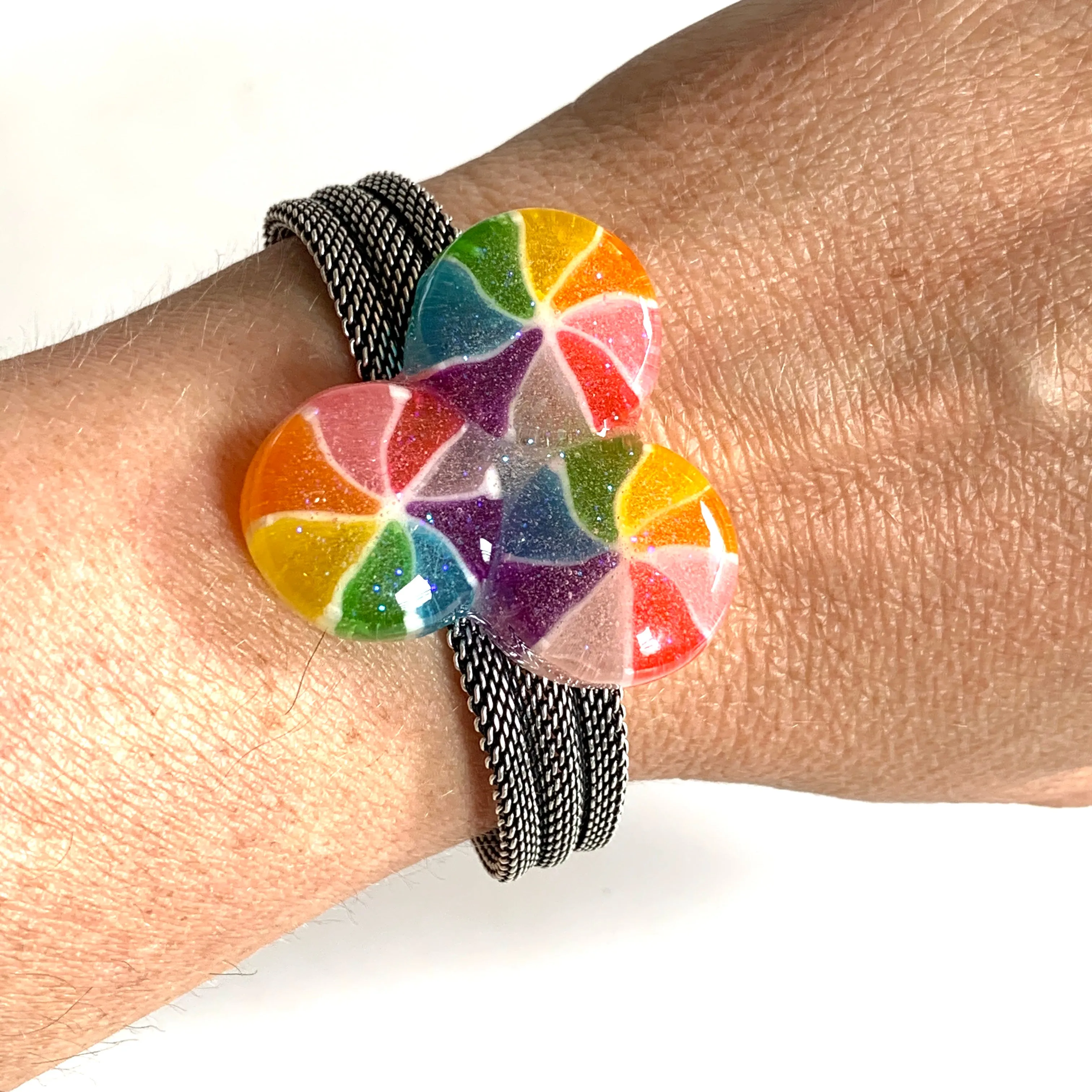 Japanese Pinwheel Candy Bracelet