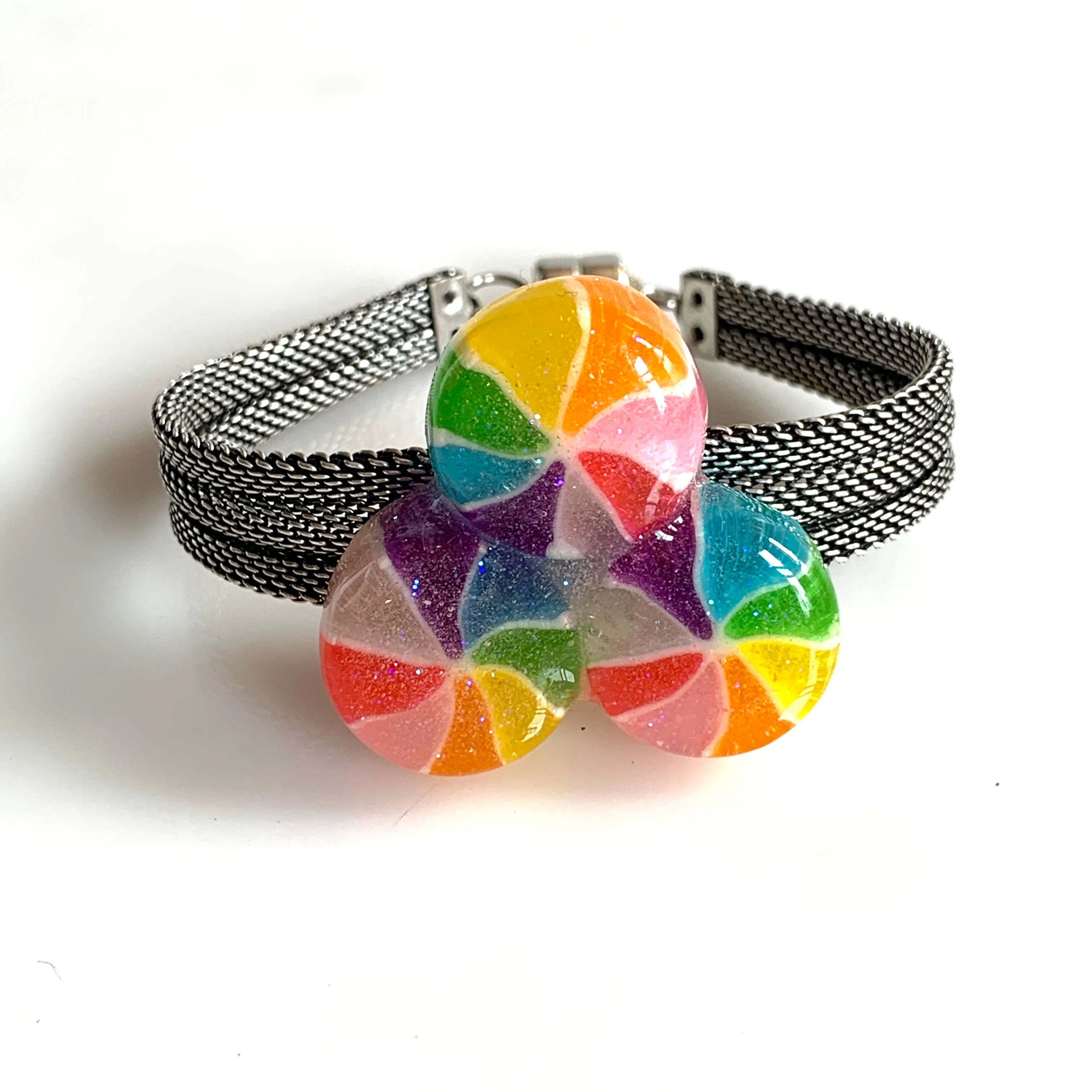 Japanese Pinwheel Candy Bracelet