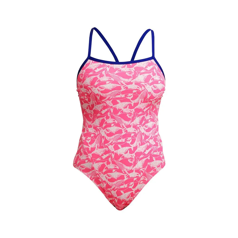 LADIES BEACHED BAE SINGLE STRAP ONE PIECE