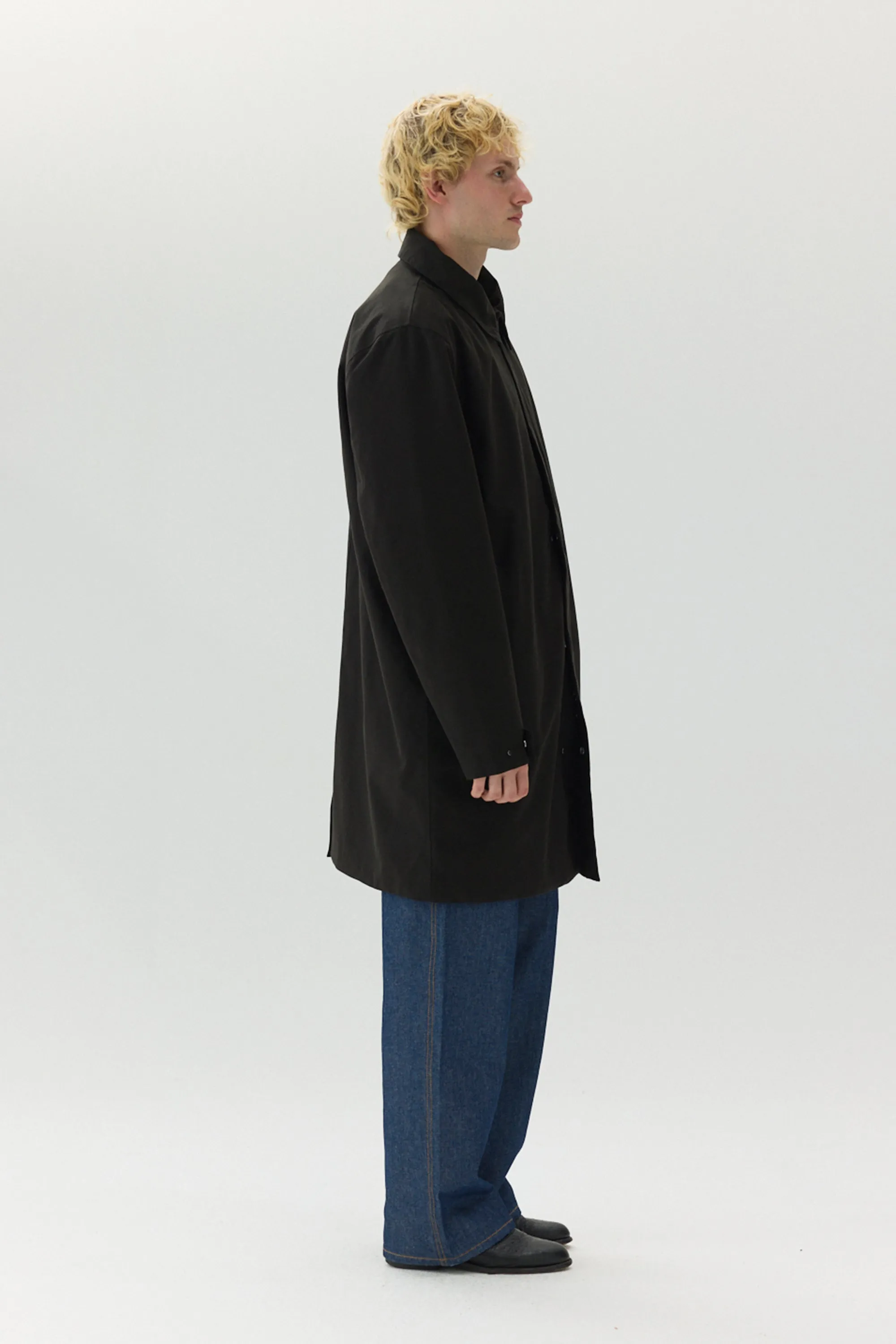 LONG DONG POLYRAYON WOOL LOOK AW24 BLACK