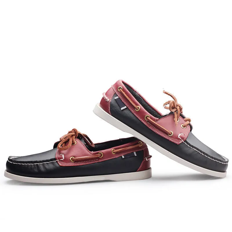 Men's British Fashion Leather Boat Shoes