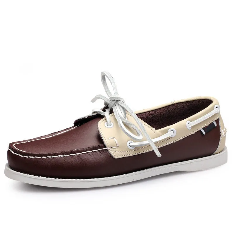 Men's British Fashion Leather Boat Shoes