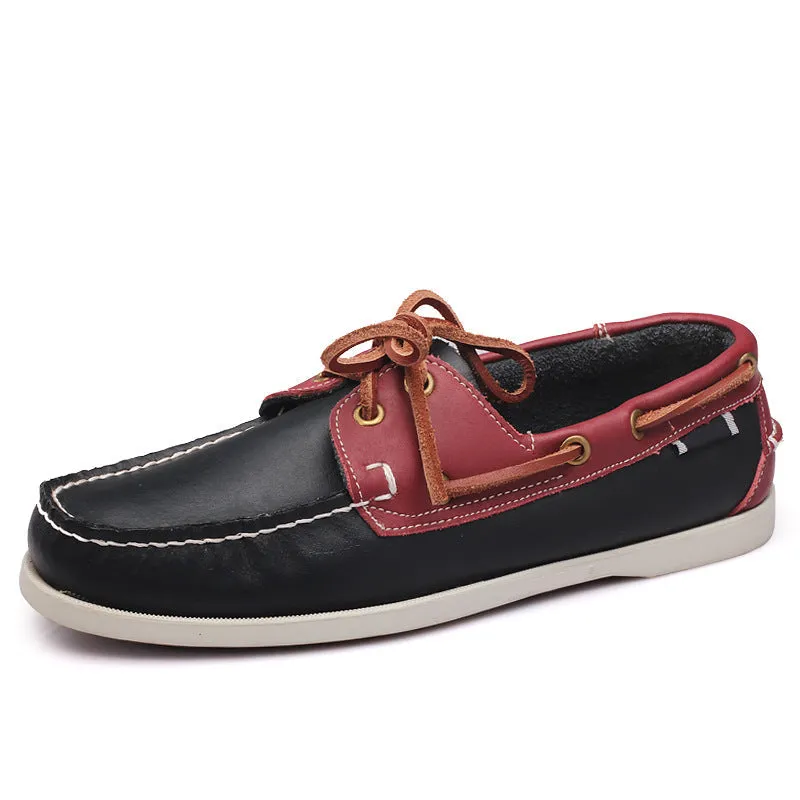 Men's British Fashion Leather Boat Shoes