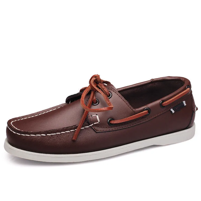 Men's British Fashion Leather Boat Shoes