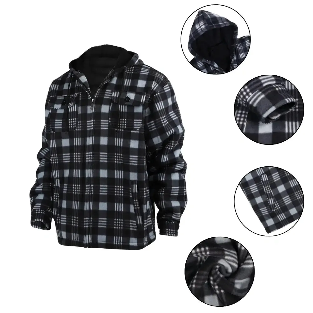 Men’s Plaid Sherpa Lined Jacket