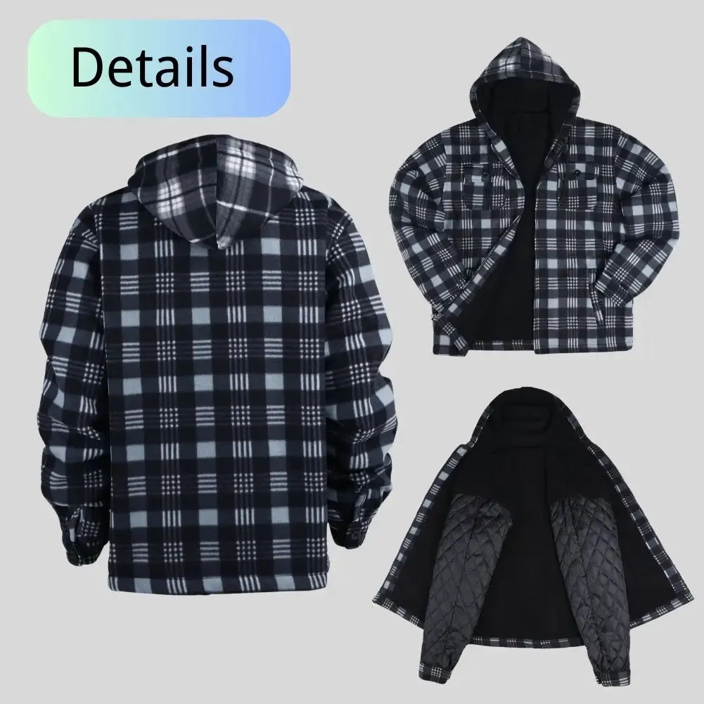 Men’s Plaid Sherpa Lined Jacket