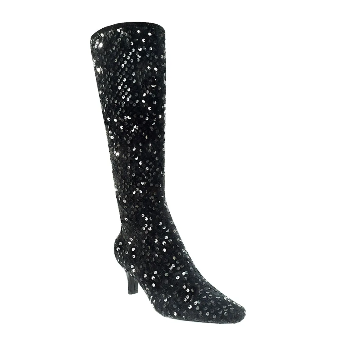 Noland Sequin Stretch Boot