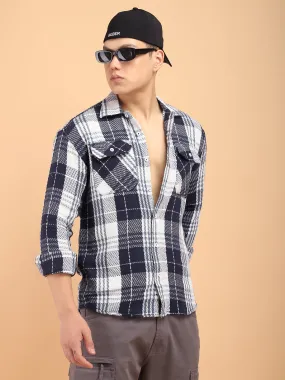 Plaiditude Blue Checked Shirts