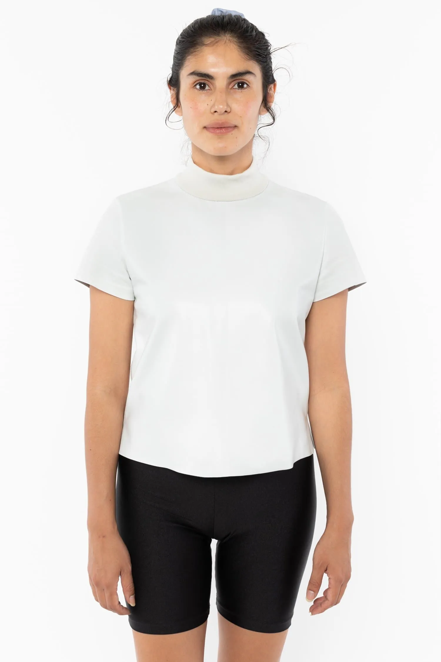 RLTH3401 - Leather Mockneck Tee